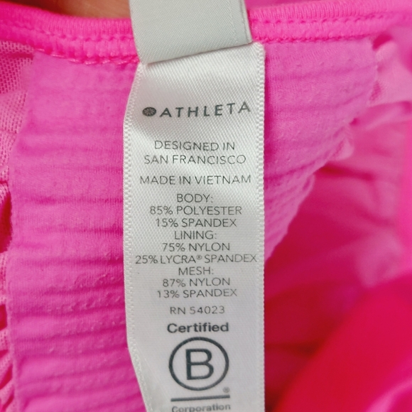ATHLETA Hot Pink Racer Back Tank Top P6187 - Picture 7 of 8